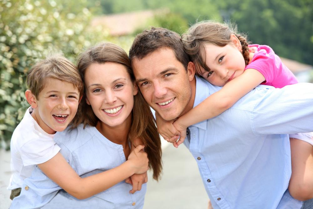 Family after chiropractic services in Clayton, NC